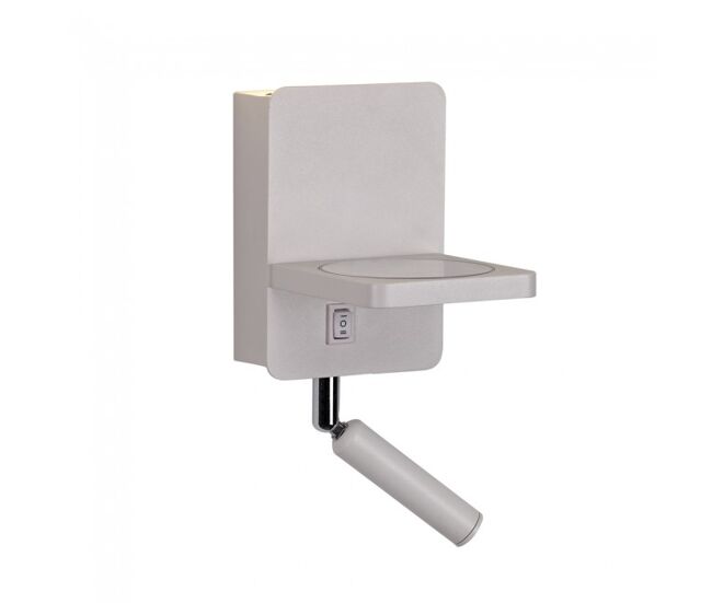 Aplique led con cargador wireless rob 5+3w marca cristalrecord