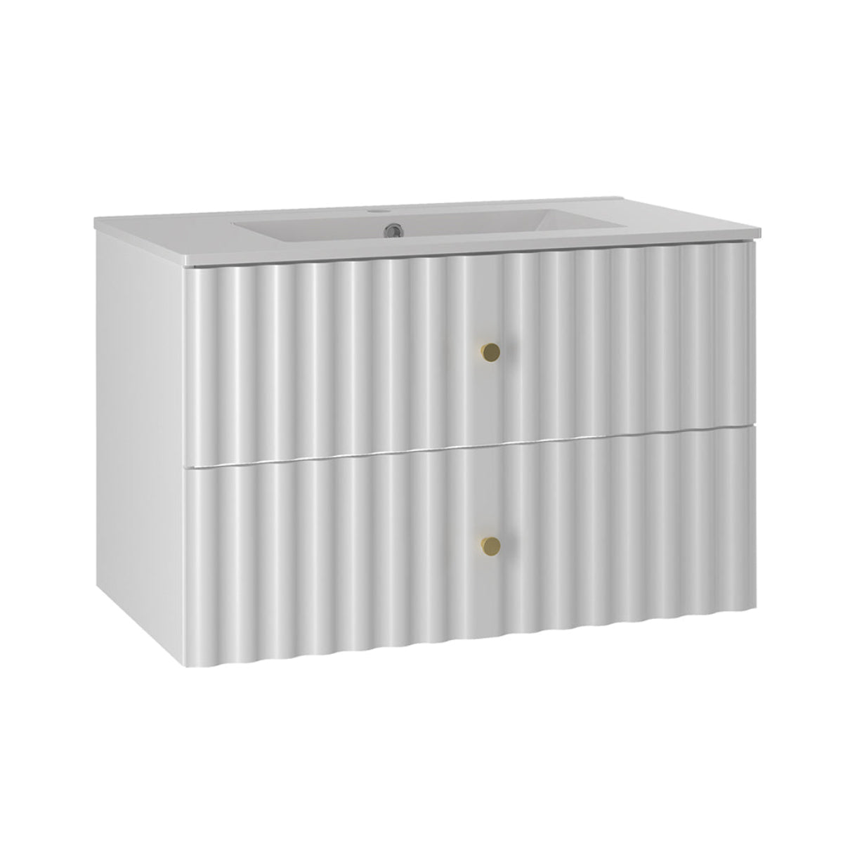 Mueble lavabo individual encastrado Izae 80