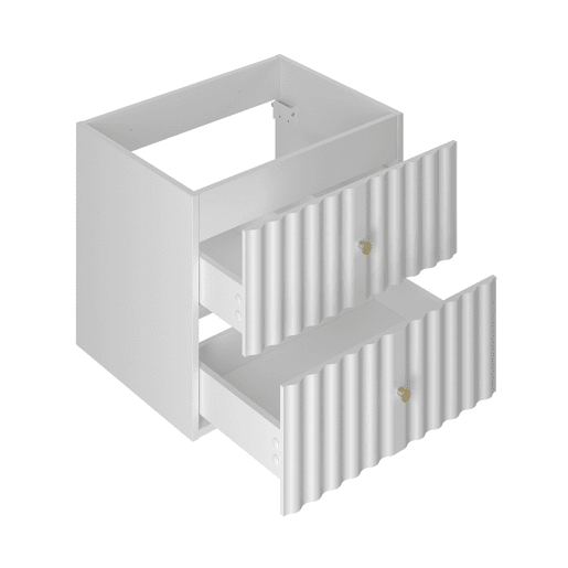 Móvel lavatório duplo 140cm 2 nichos Izae Branco