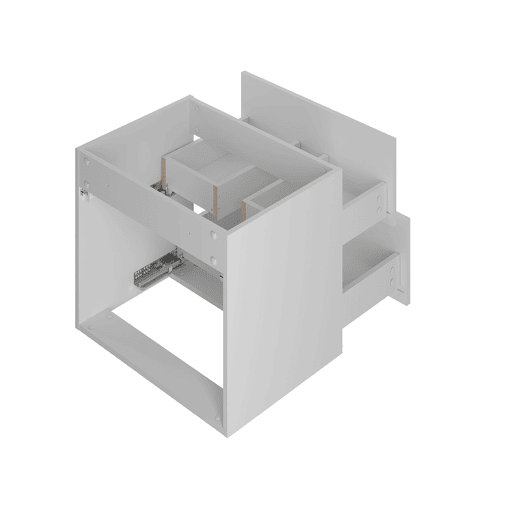 Móvel lavatório duplo 140cm 2 nichos Izae Branco
