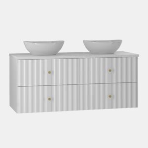Móvel lavatório duplo 120cm Izae Branco