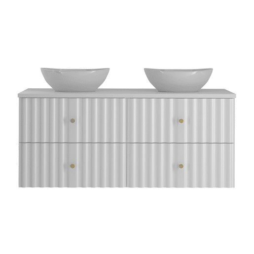 Móvel lavatório duplo 120cm Izae Branco Móvel lavatório duplo 120cm Izae Branco