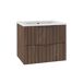 Conjunto de muebles con lavabo individual encastrado y columna Siena Conjunto de muebles con lavabo individual encastrado y columna Siena Madera