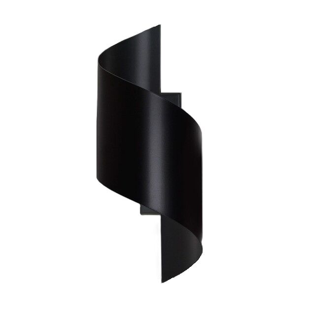 Aplique de pared Snape Metal  Moderno Negro