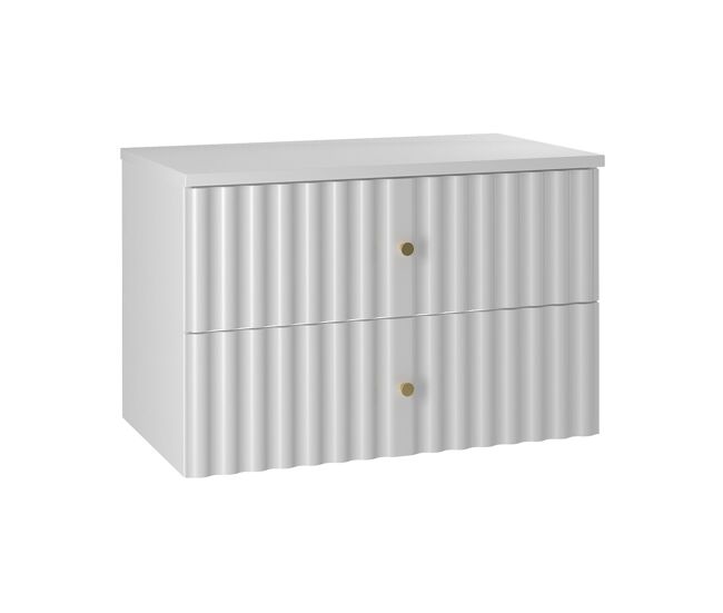 Mueble bajo lavabo 80cm encimera izae blanco