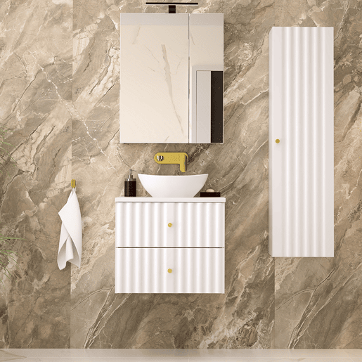 Móvel lavatório individual 60 cm Izae Branco