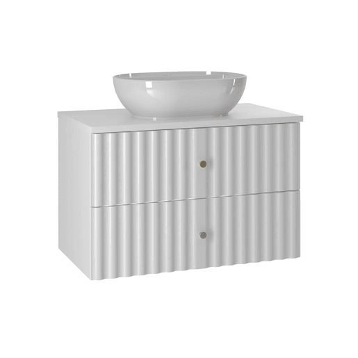 Móvel lavatório individual 80cm Izae Branco Móvel lavatório individual 80cm Izae Branco