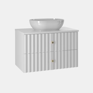 Móvel lavatório individual 80cm Izae Branco