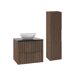 Conjunto de muebles con lavabo individual y columna Siena Conjunto de muebles con lavabo individual y columna Siena Madera