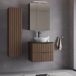 Conjunto de muebles con lavabo individual y columna Siena Conjunto de muebles con lavabo individual y columna Siena Madera