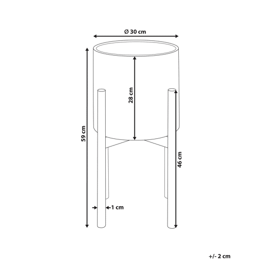 Beliani Vaso alto para plantas PINSAPO
