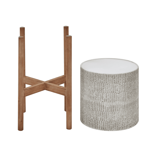 Beliani Vaso alto para plantas PINSAPO