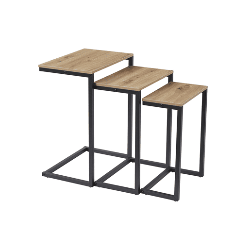 Conjunto Mesas de Apoio, Luso (Carvalho Claro, Preto)