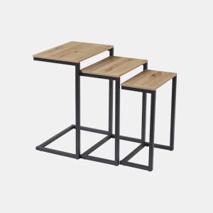 Conjunto Mesas de Apoio, Luso (Carvalho Claro, Preto)