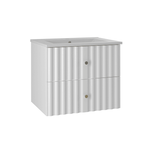 Móvel lavatório individual encastrado 60 cm Izae Branco