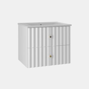 Móvel lavatório individual encastrado 60 cm Izae Branco