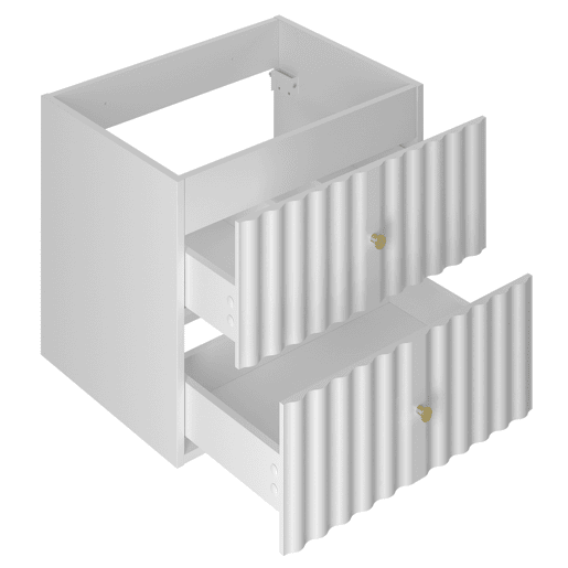 Móvel lavatório individual encastrado 60 cm Izae Branco
