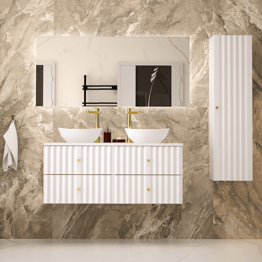 Móvel sob-lavatório 120cm Izae Branco