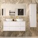 Mueble bajo lavabo encimera Izae 120 Mueble bajo lavabo encimera Izae 120 Blanco