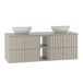 Conjunto de muebles con doble lavabo y columna Izae 140 Conjunto de muebles con doble lavabo y columna Izae 140 Beige