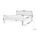Beliani Cama Madera de pino GIVERNY 169x208 Beliani Cama Madera de pino GIVERNY 169x208 Blanco