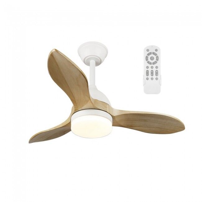 Ventilador de techo LED Tasme CCT Dim (20W) Nórdico