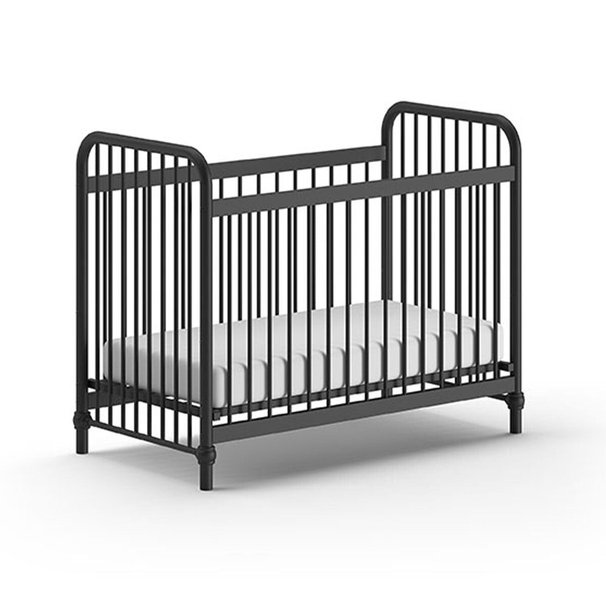 Cuna 60x120 jaxx by vipack bronxx negro mate