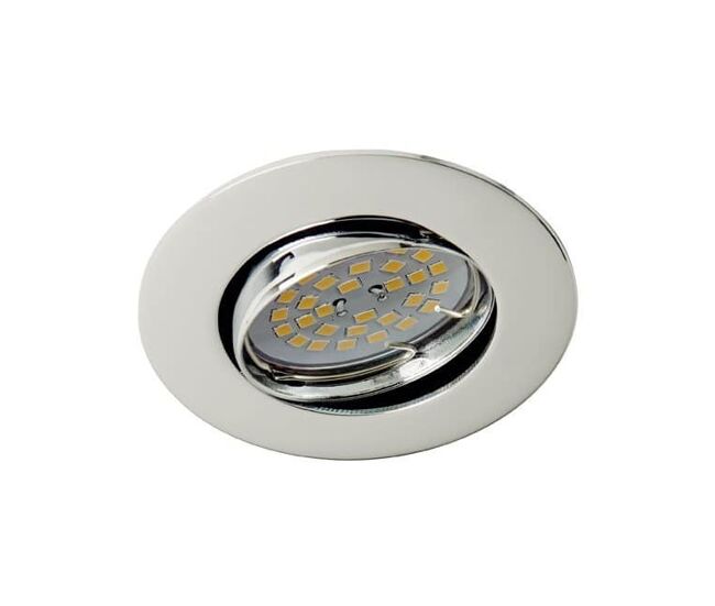 Foco empotrable basic redondo cromo. wonderlamp marca wonderlamp