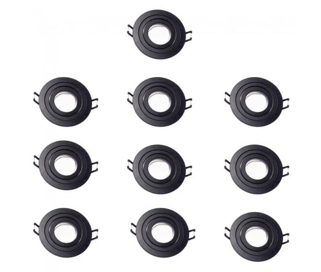 Pack 10 classic redondo negro marca wonderlamp