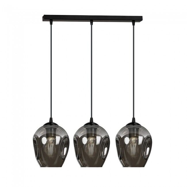 Regleta de techo domos grafito 3 luces marca wonderlamp