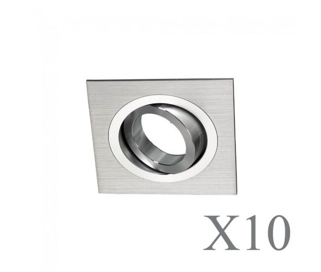 Pack 10 classic cuadrado aluminio marca wonderlamp