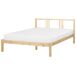 Beliani Cama Madera de pino VANNES 147x209 Beliani Cama Madera de pino VANNES 147x209 Blanco