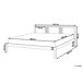Beliani Cama Madera de pino VANNES 147x209 Beliani Cama Madera de pino VANNES 147x209 Blanco