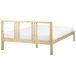 Beliani Cama Madera de pino VANNES 147x209 Beliani Cama Madera de pino VANNES 147x209 Blanco