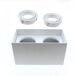 Foco de superficie Classic (2 luces) Aluminio Moderno Foco de superficie Classic (2 luces) Aluminio Moderno Blanco