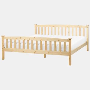 Cama Pinho GIVERNY 180 x 200 cm Castanho claro