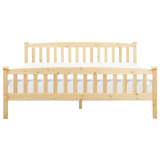 Cama Pinho GIVERNY 180 x 200 cm Castanho claro
