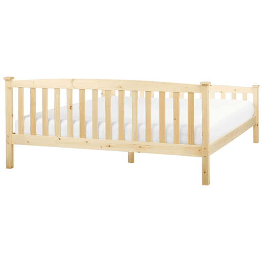 Cama Pinho GIVERNY 180 x 200 cm Castanho claro