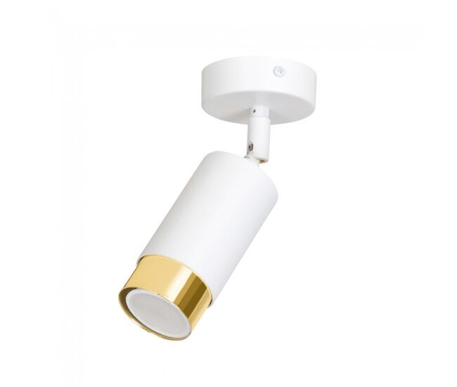 Foco de techo orientable mura blanco/oro marca wonderlamp