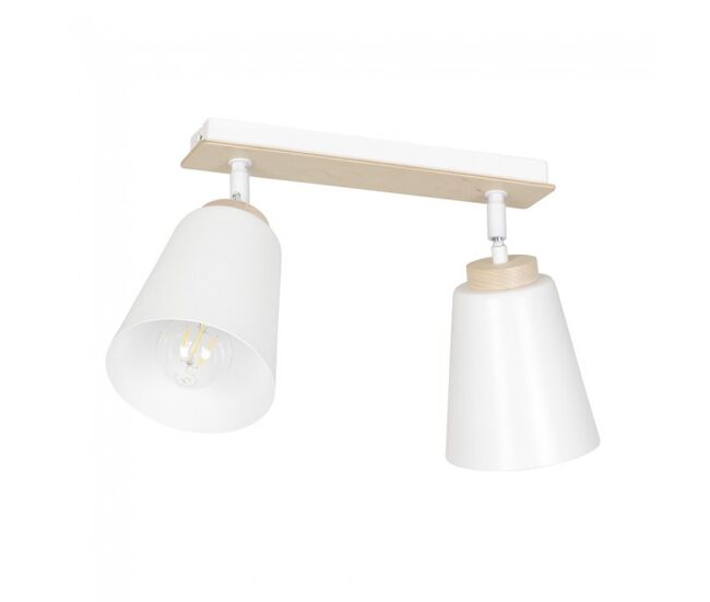 Regleta de techo tasla blanco 2 luces marca wonderlamp