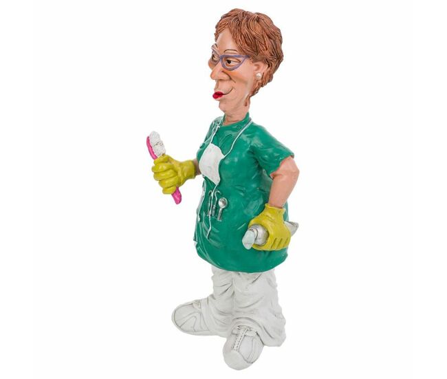 Figura decorativa alexandra house living poliresina dentista 8 x 24 x 10 cm
