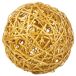 Bola de decoración de mimbre Bola de decoración de mimbre Dorado