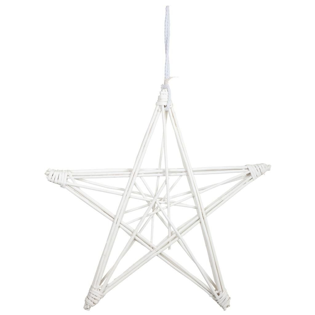 Estrella decoración de mimbre