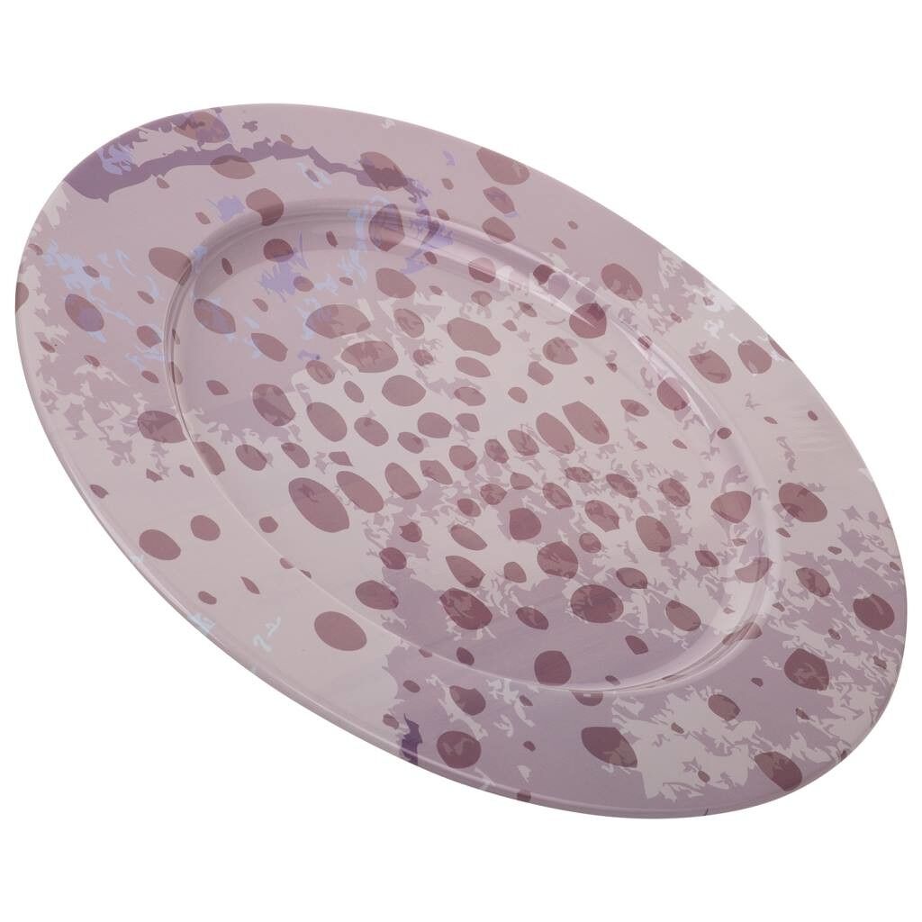 Plato de metal morado d33x1,5