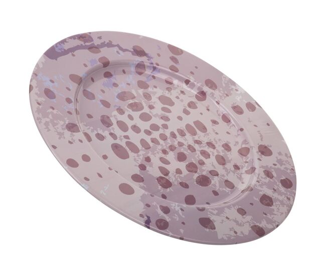 Plato de metal morado d33x1,5