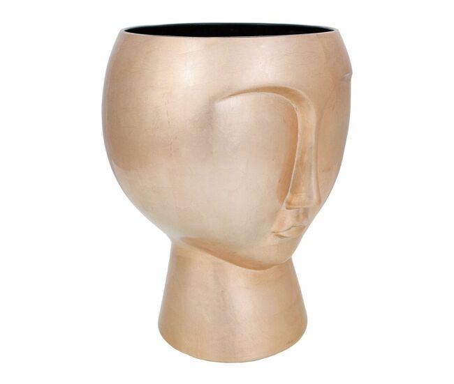 Figura decorativa alexandra house living barniz cerámico cara 28 x 38 x 28 cm