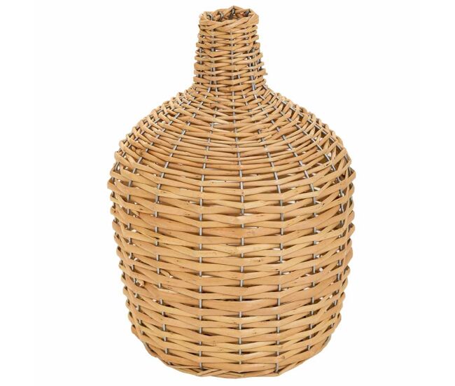 Jarrón de mimbre marrón d21x29