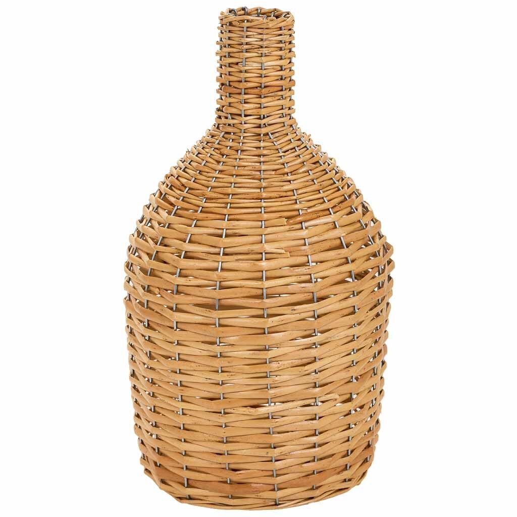 Jarrón de mimbre marrón d21x38