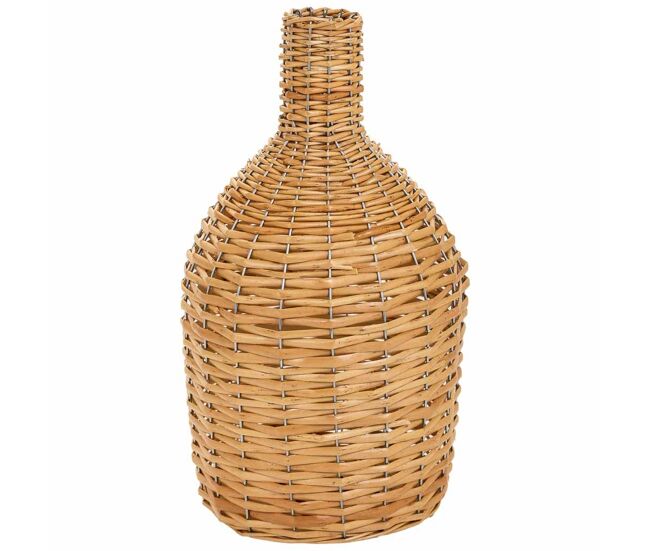 Jarrón de mimbre marrón d21x38