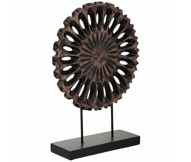 Figura decorativa alexandra house living marrón poliresina 9 x 40 x 29 cm